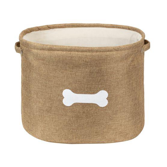Capri Tan Toy Pet Dog Cat Basket, TAN, hi-res image number null
