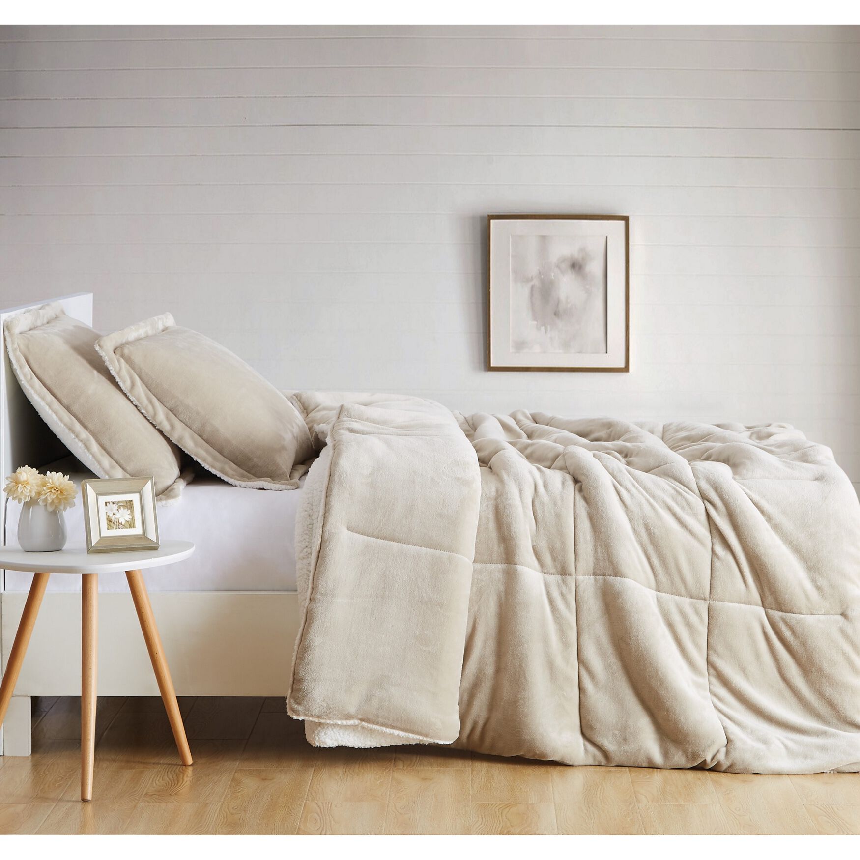 Cuddle Warmth Printed Plaid Comforter Set, , on-hover image number 1