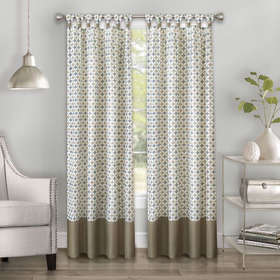Callie Cuff Tab Top Window Curtain Panel - 52x63, , alternate image number null