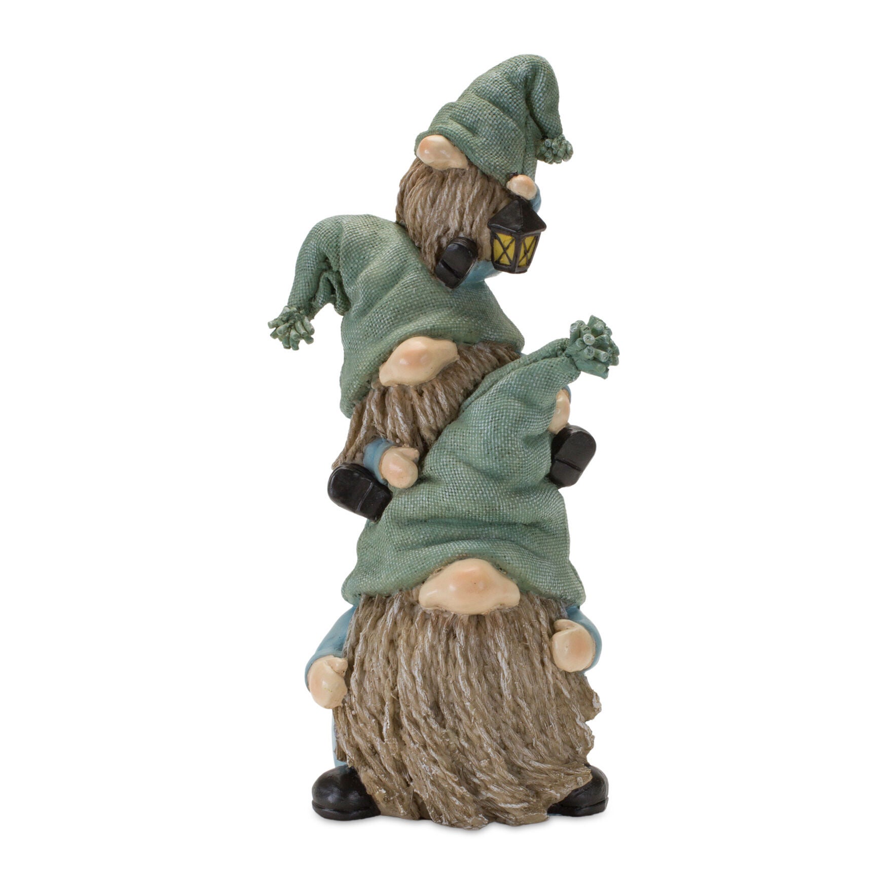 Stone Garden Gnome Stacking Figurine (Set Of 4), BLUE, hi-res image number 0