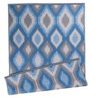 Blue Ikat Outdoor Rug 4X6 Ft Floor Coverings, BLUE, hi-res image number null
