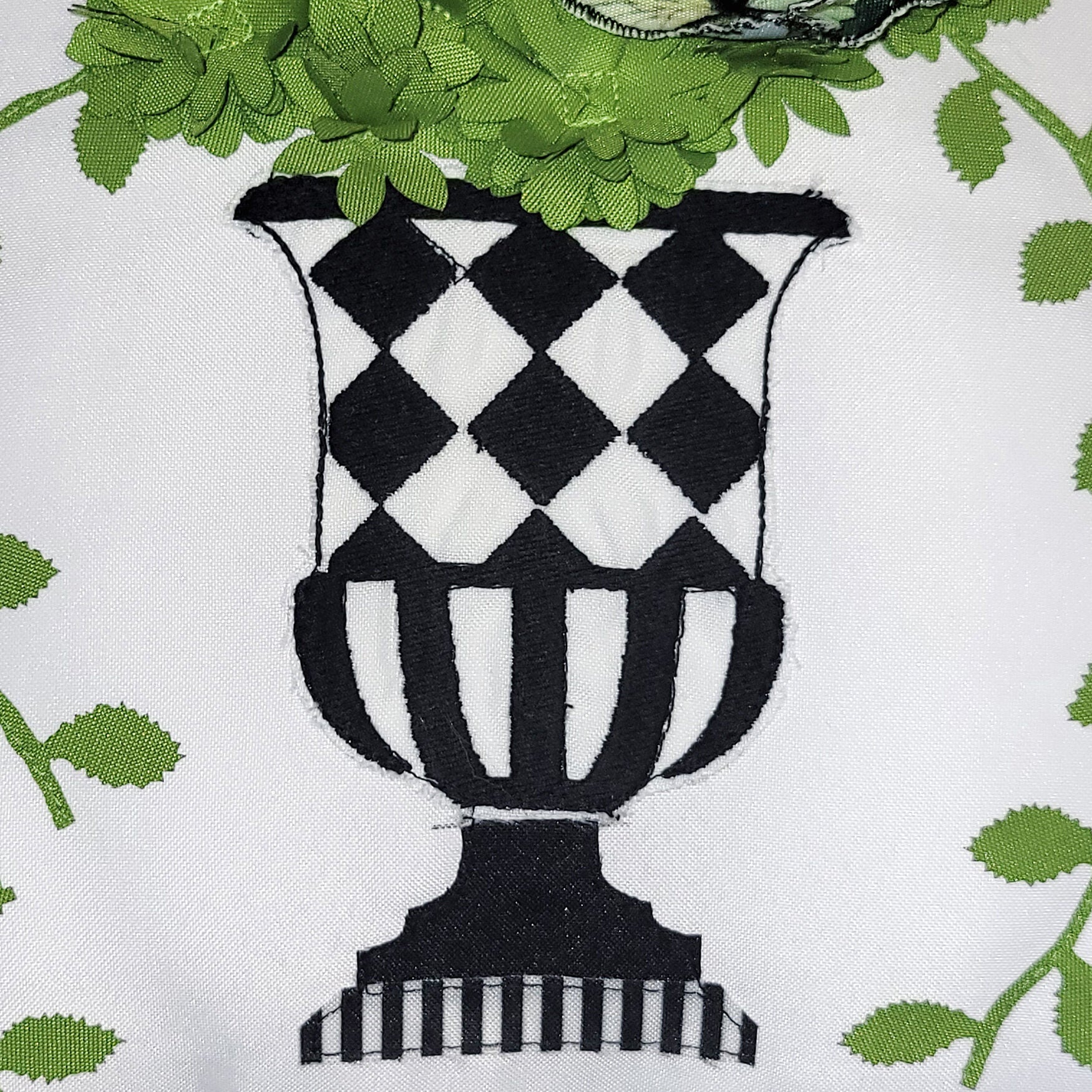 Edie @ Home Indoor/Outdoor Crowned Dimensional Topiary Decorative Throw Pillow 20X20, Leaf Multi, , alternate image number 5