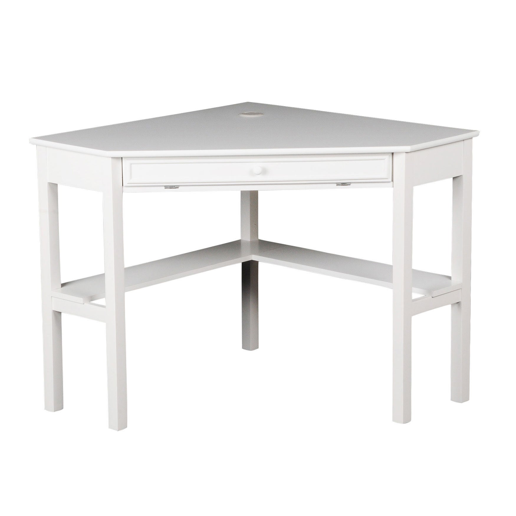 Solid Wood Contemporary Corner Computer Desk, , alternate image number 3