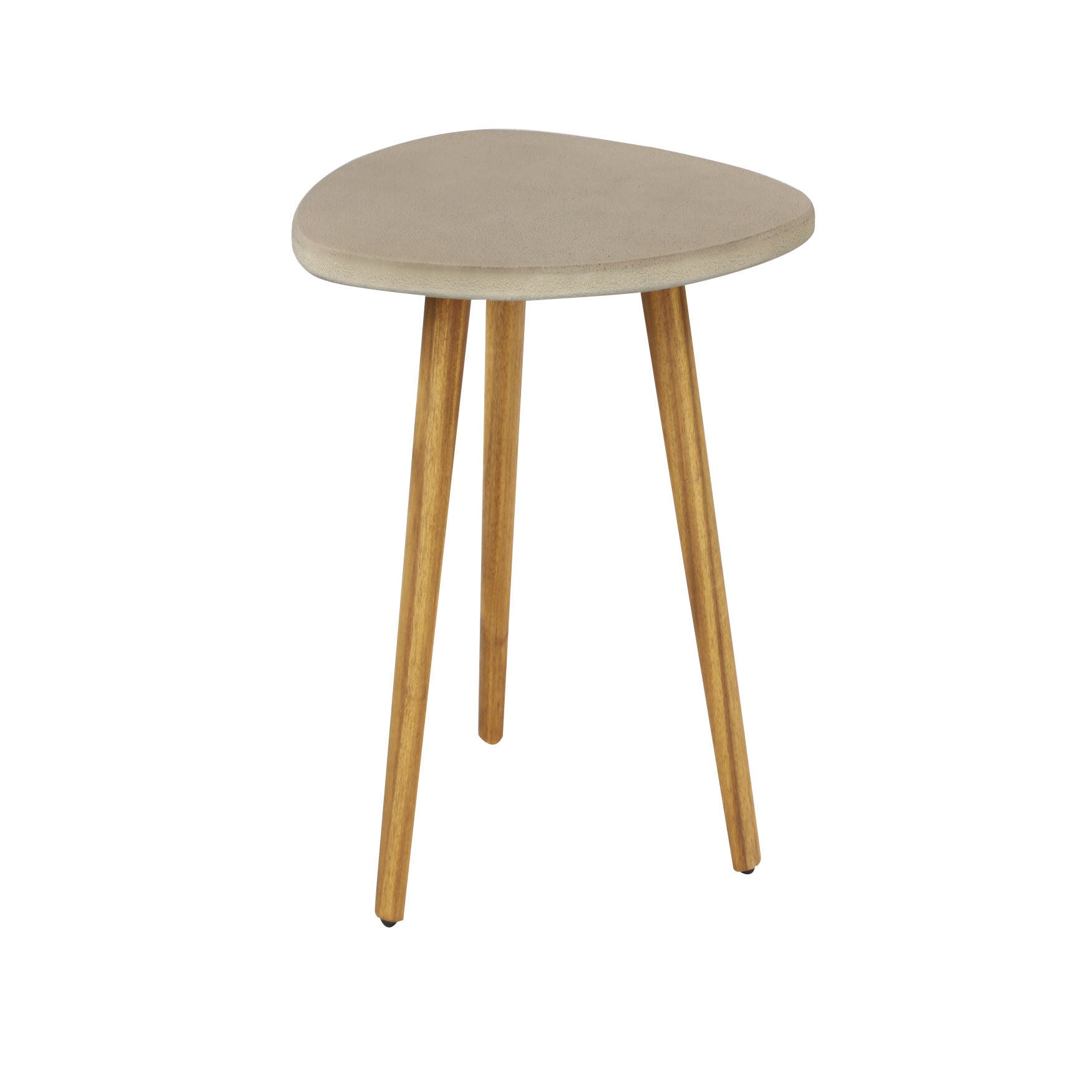 Grey Resin Modern Outdoor Accent Table, , alternate image number 2