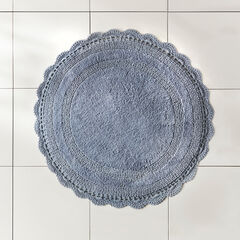 24&quot; Round Crochet Bath Mat, 