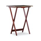 Jasper Tray Table Set Brown Faux Marble, , alternate image number null