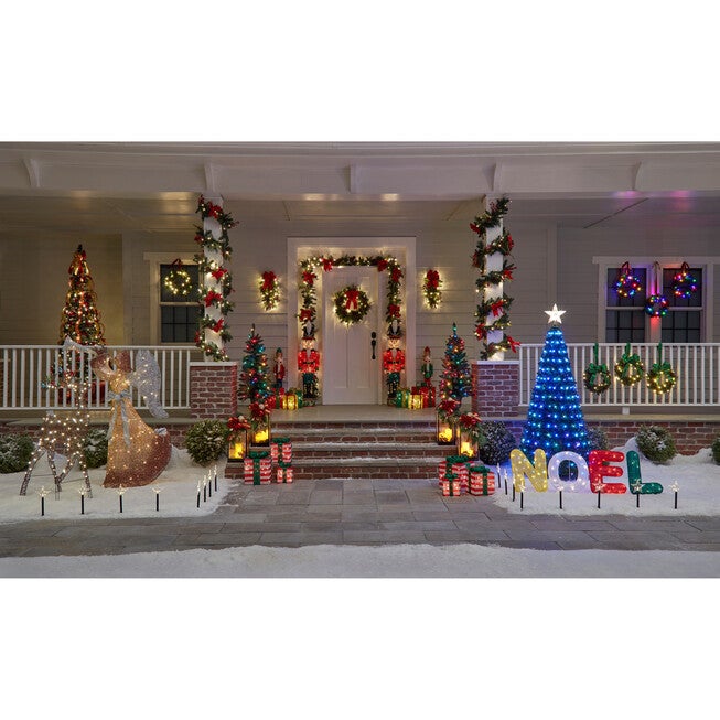 52 inches Pre-lit Tinsel Nutcracker, , alternate image number null