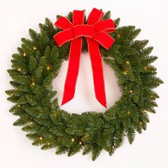 24" Pre-Lit Arrow Tip Wreath