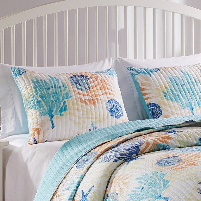 Montego Quilt And Pillow Sham Set, , alternate image number 2