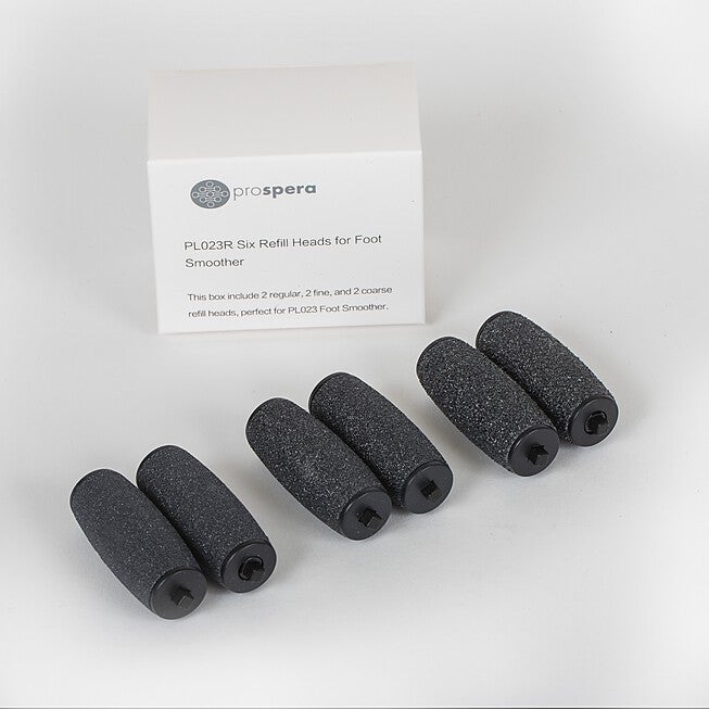 Refill Roller Heads For Foot Smoother, BLACK, hi-res image number null