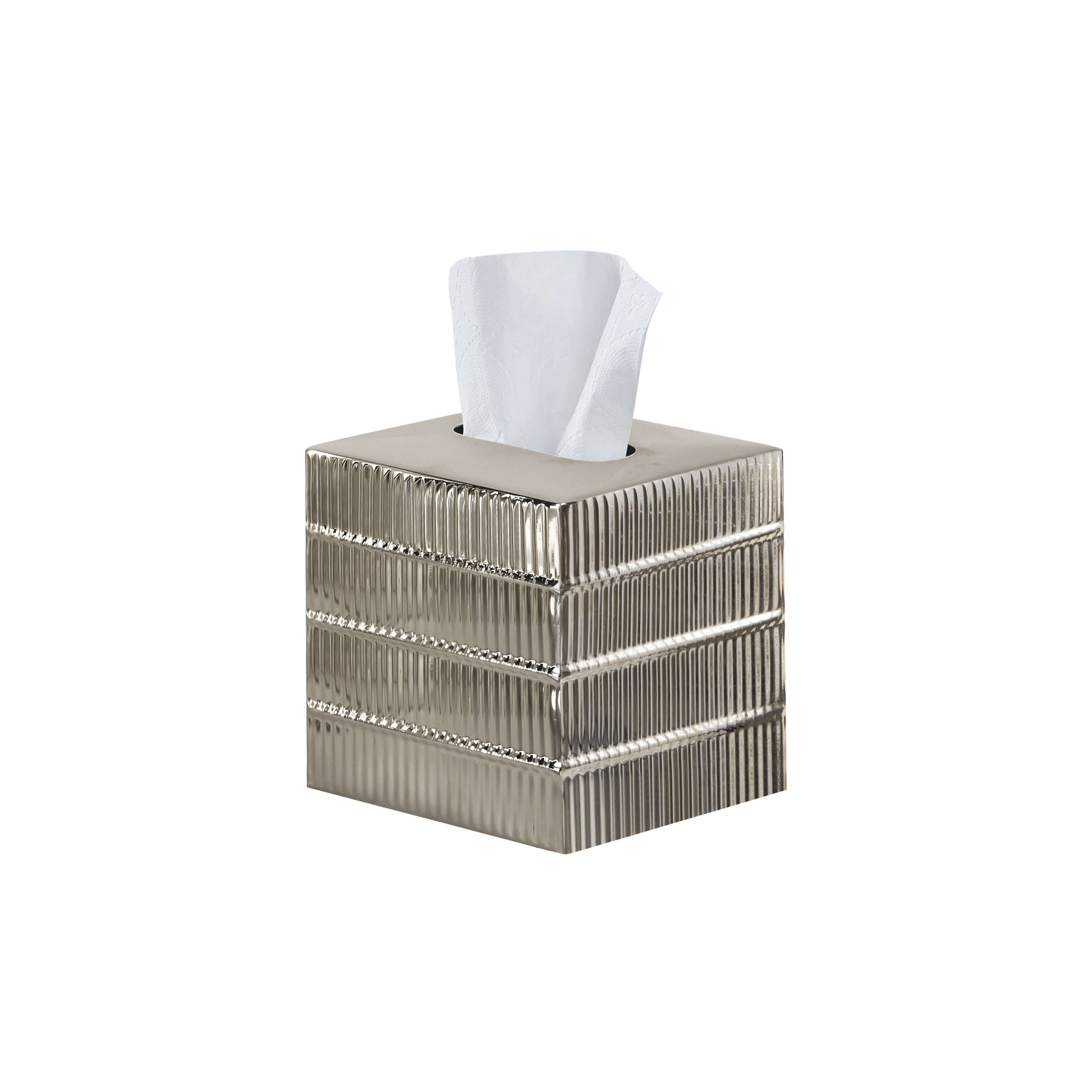 TANNA BATH ACCESSORIES TISSUE COVER, TURQUOISE, hi-res image number 0