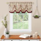 Tattersall Tuck Valance with Buttons - 58x14, , alternate image number null