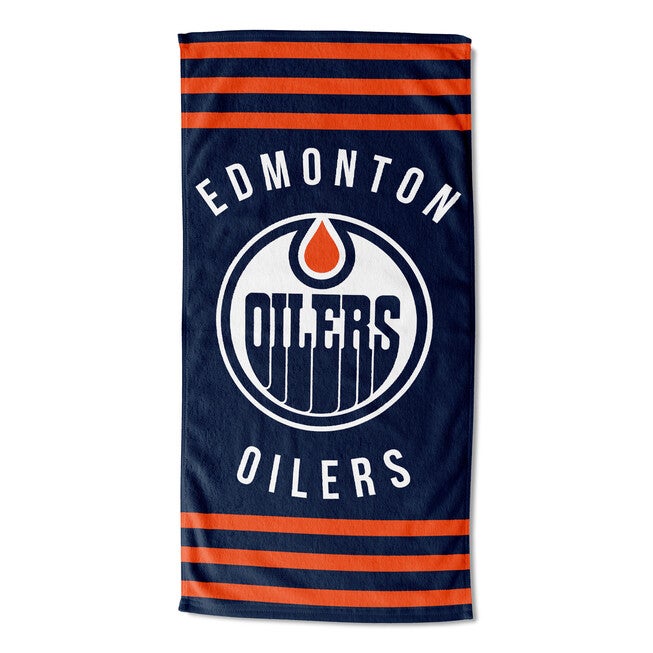 Oilers Stripes Beach Towel, MULTI, hi-res image number null