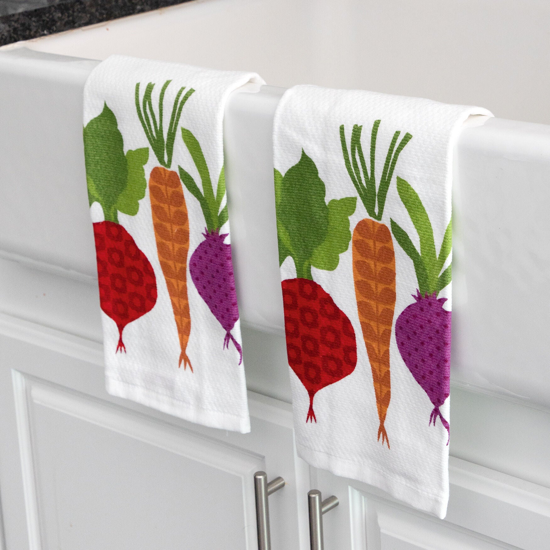 Pigment Print Dual Woven Kitchen Towel, Two Pack, , alternate image number 5