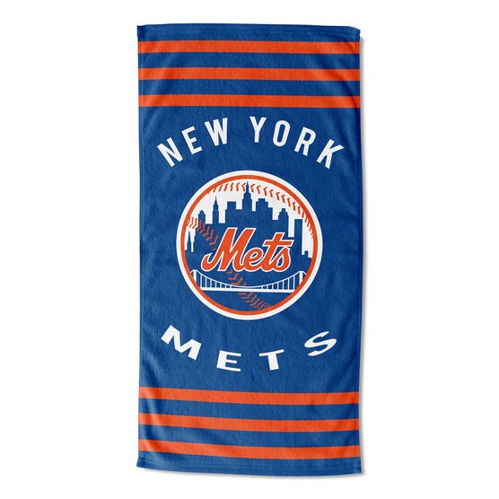 Mets Stripes Beach Towel, MULTI, hi-res image number null