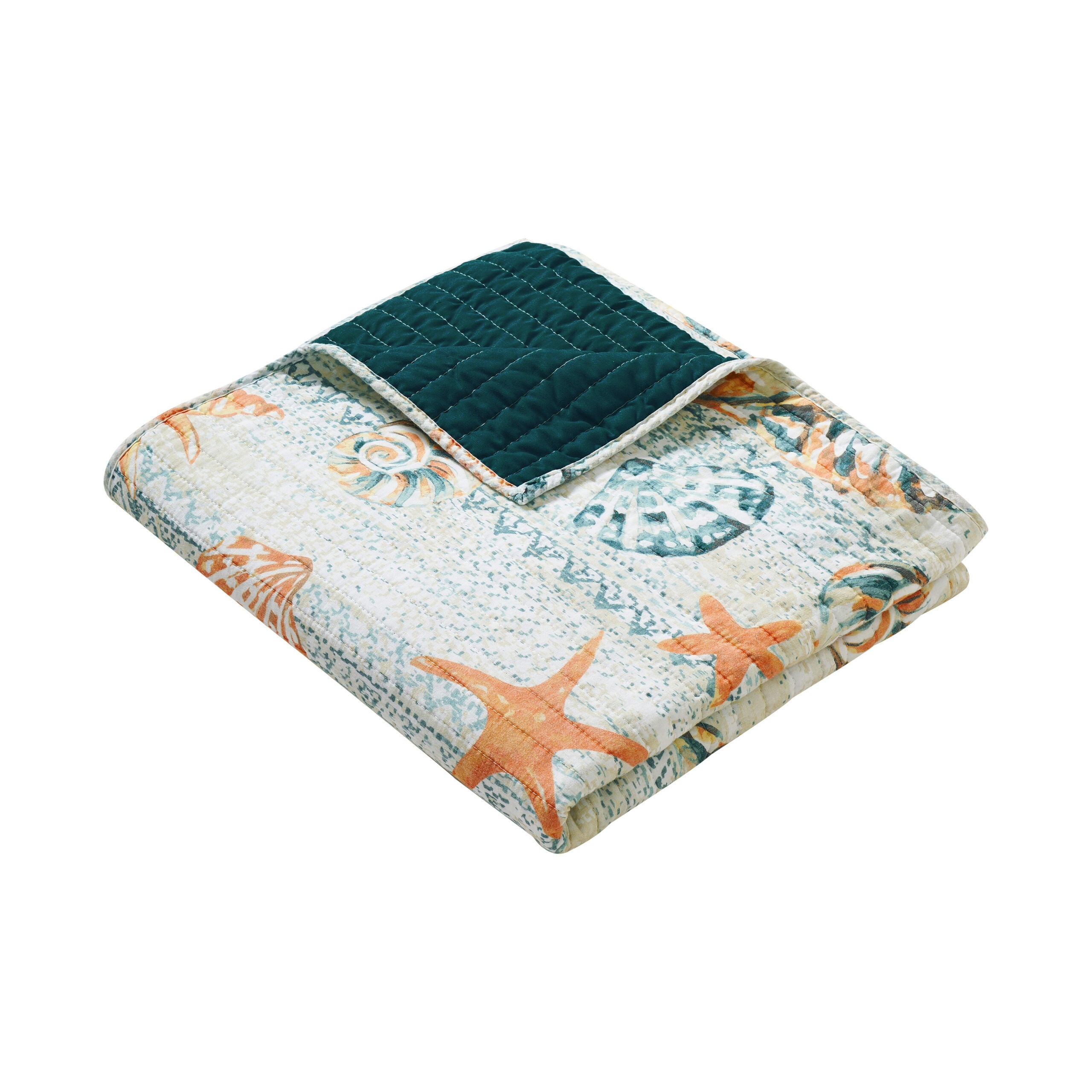 Kona Coastal Quilted Throw Blanket, OCEAN, alternate image number 2