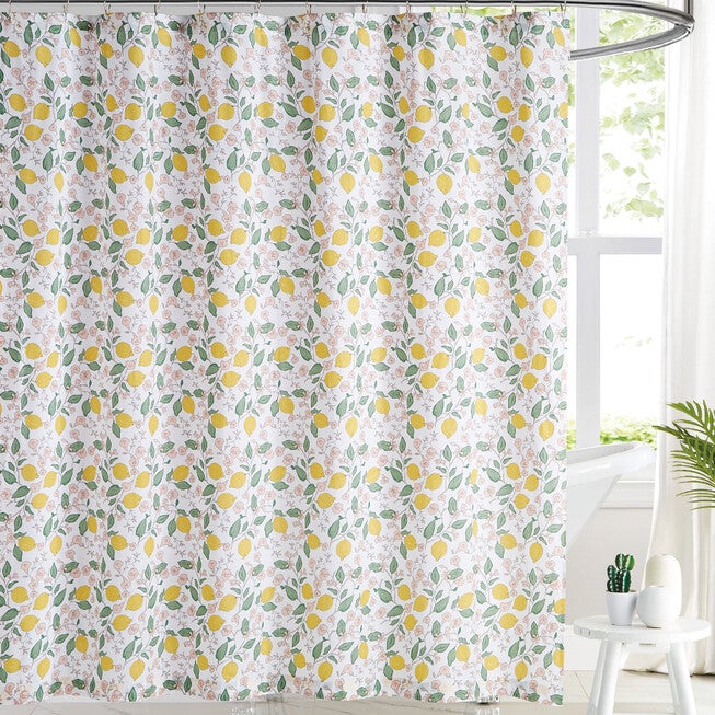 Brooklyn Loom Verbena Shower Curtain, MULTI, hi-res image number null