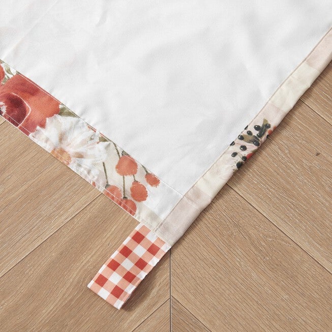 Wheatly Ruffled Gingham Curtain Panels, Set Of 2 With Tiebacks, , alternate image number null