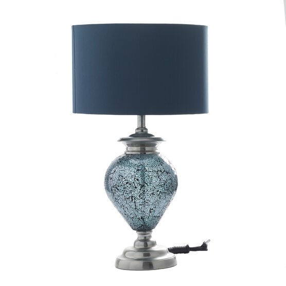 Silver Glass Tuscan Table Lamp, , on-hover image number null