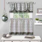 Callie Window Curtain Tier Pair and Valance Set - 58x24, , on-hover image number null