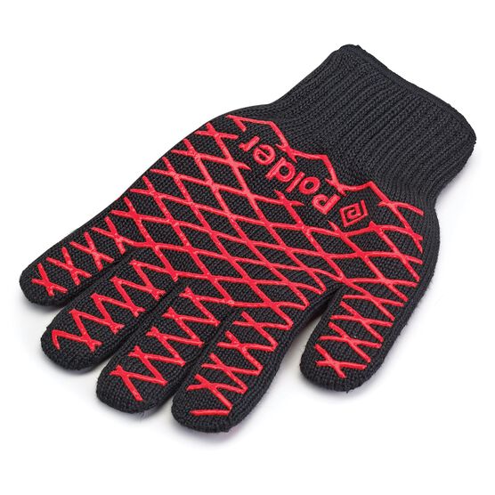HEAT RESISTANT GRILL MITT, RED BLACK, hi-res image number null