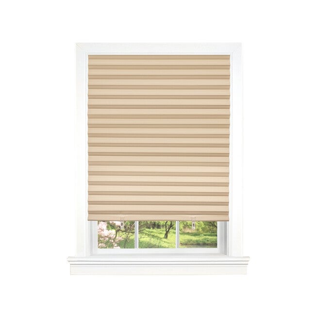 Cordless 1 2 3 Vinyl Room Darkening Pleated Window Shade, , alternate image number null