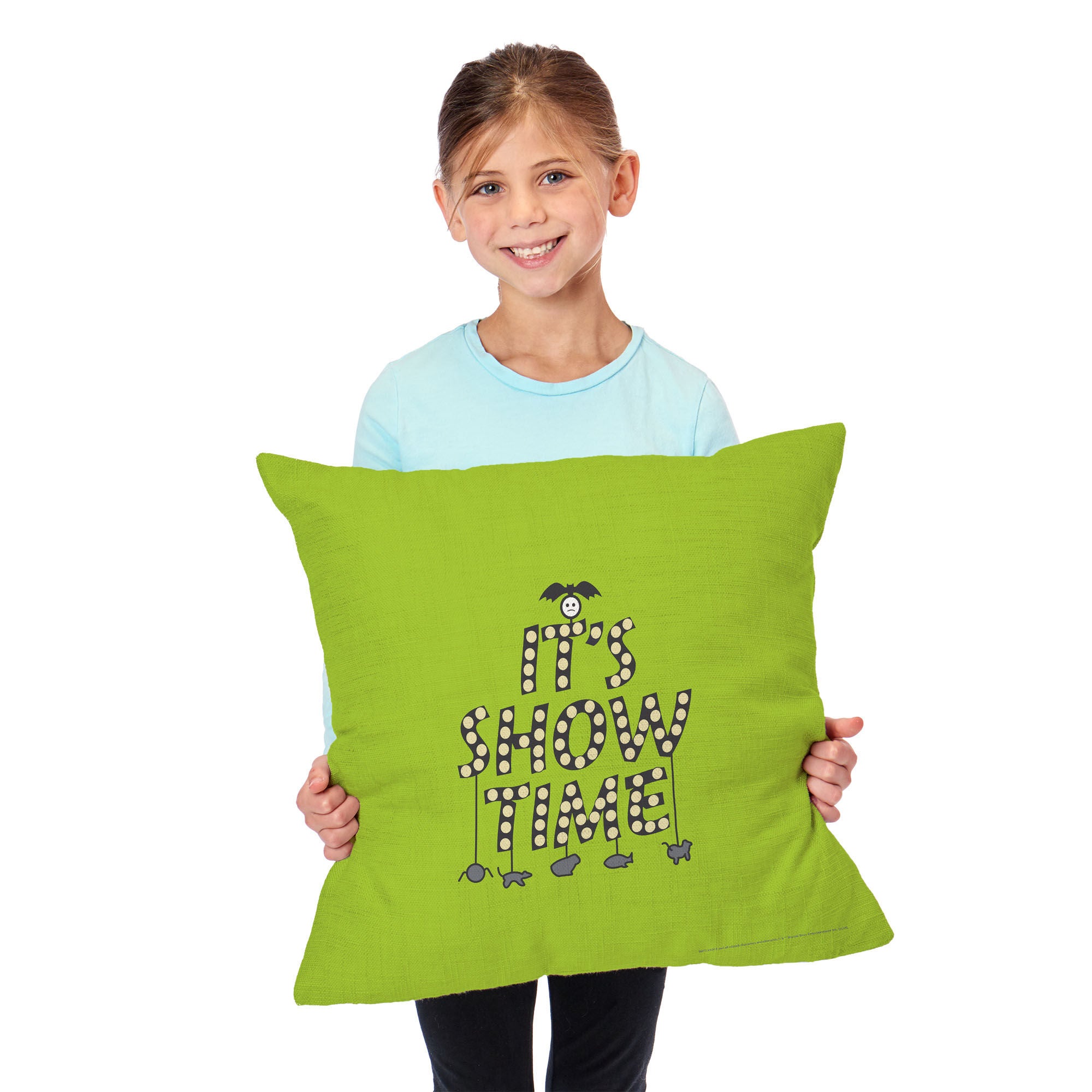 Warner Bros. Beetlejuice It's Showtime Throw Pillow 18X18 Inches, GREEN, alternate image number 2