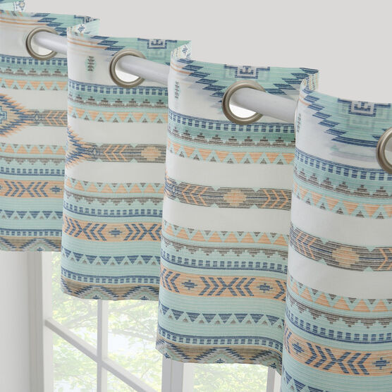 Phoenix Turquoise Window Valance, , on-hover image number null