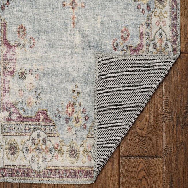 Washable Lennox Pale Blue/Ivory Rug, , on-hover image number null