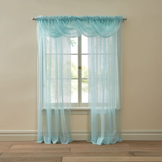 BH Studio Sheer Voile Toga Valance, , on-hover image number null