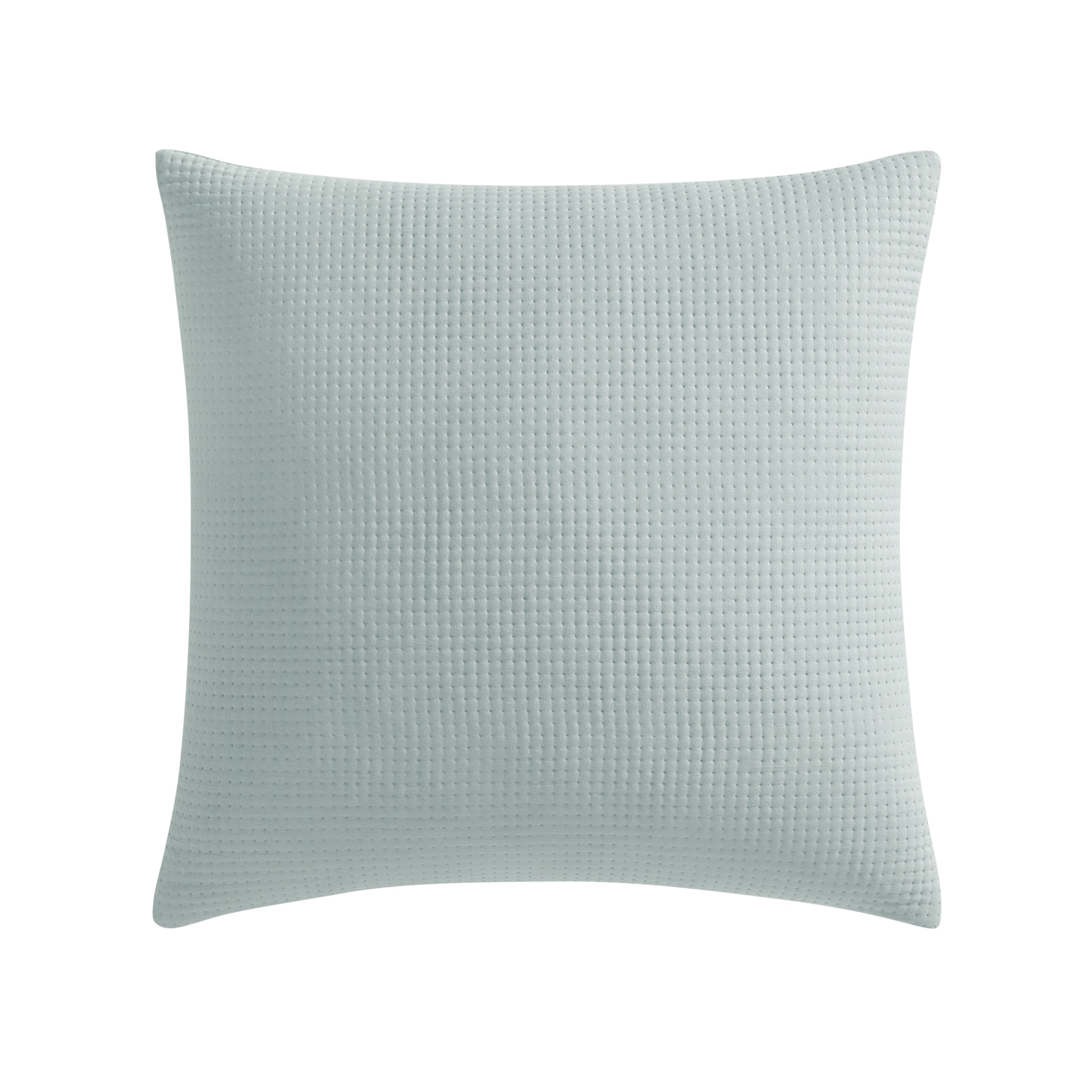 STILLWATER 20 inches SQUARE QUILTED DECORATIVE THROW PILLOW, AQUA, alternate image number 2