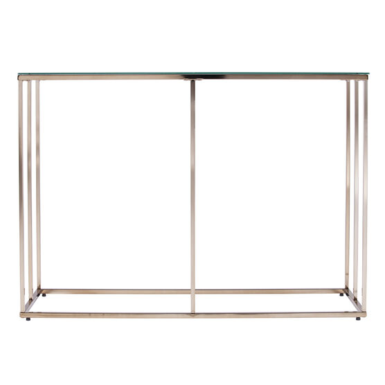 Nicholance Contemporary Glass-Top Console Table, , alternate image number null