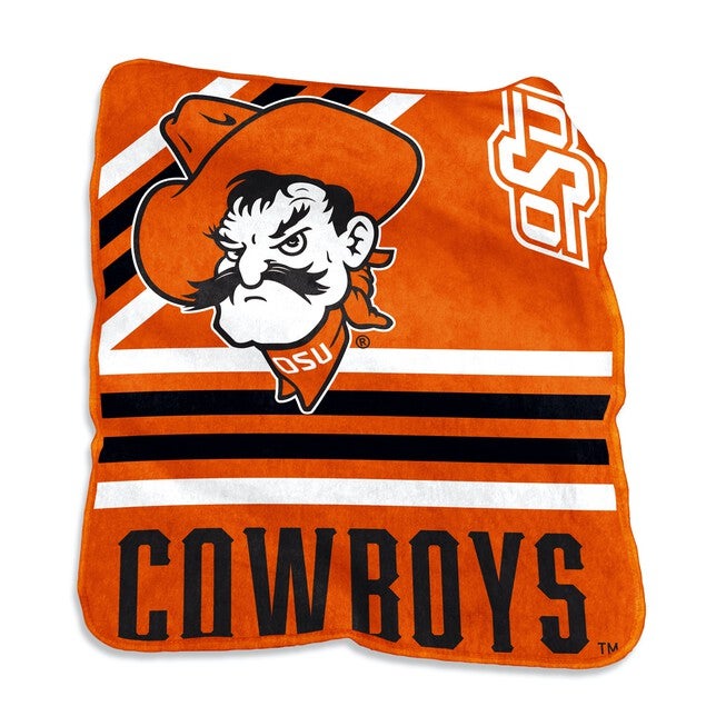 Oklahoma State Raschel Throw Home Textiles, MULTI, hi-res image number 0