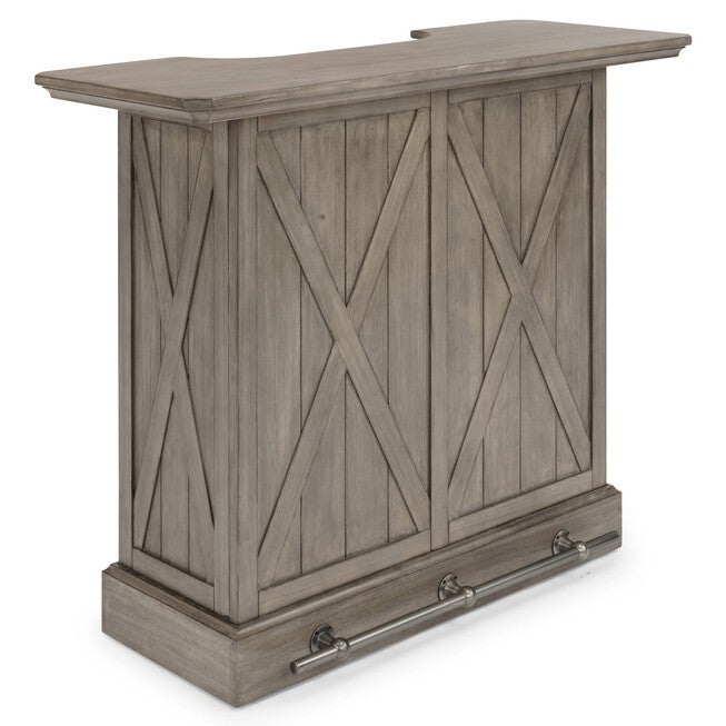 Mountain Lodge Wood Bar, Grey, GRAY, hi-res image number null