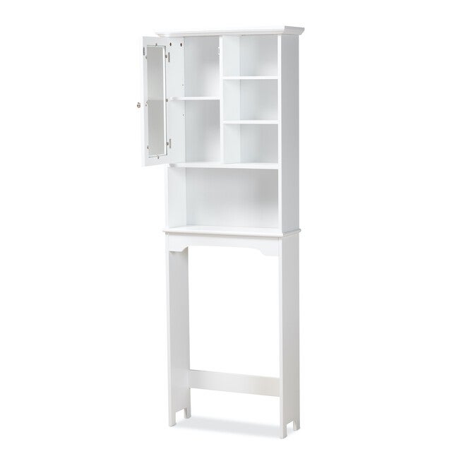 Campbell Wood Over The Toilet Bathroom Storage Cabinet Furniture, , on-hover image number null