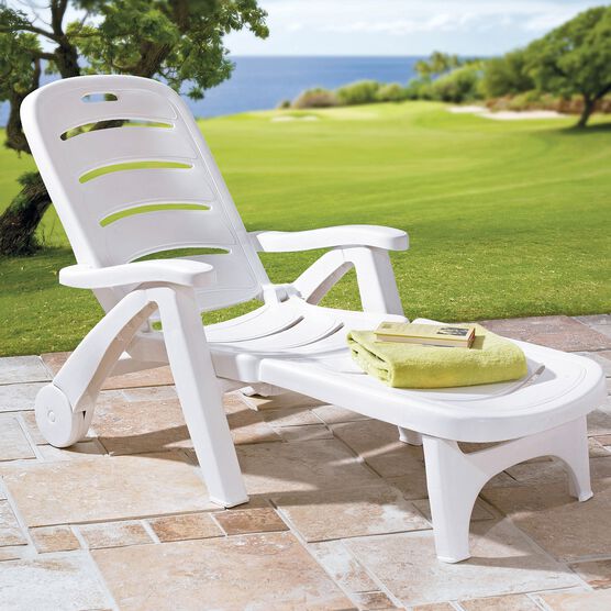 Resin Folding Lounger Plus Size Patio Furniture Ellos