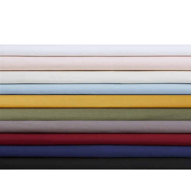 Solid Cotton Percale Sheet Set, , on-hover image number null