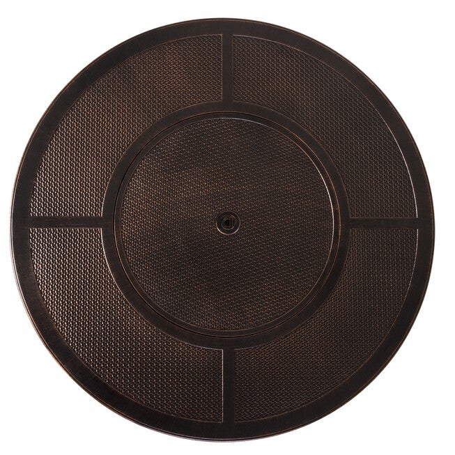 Walkers Round Hammered Aluminum LPG Fire Pit, , alternate image number null