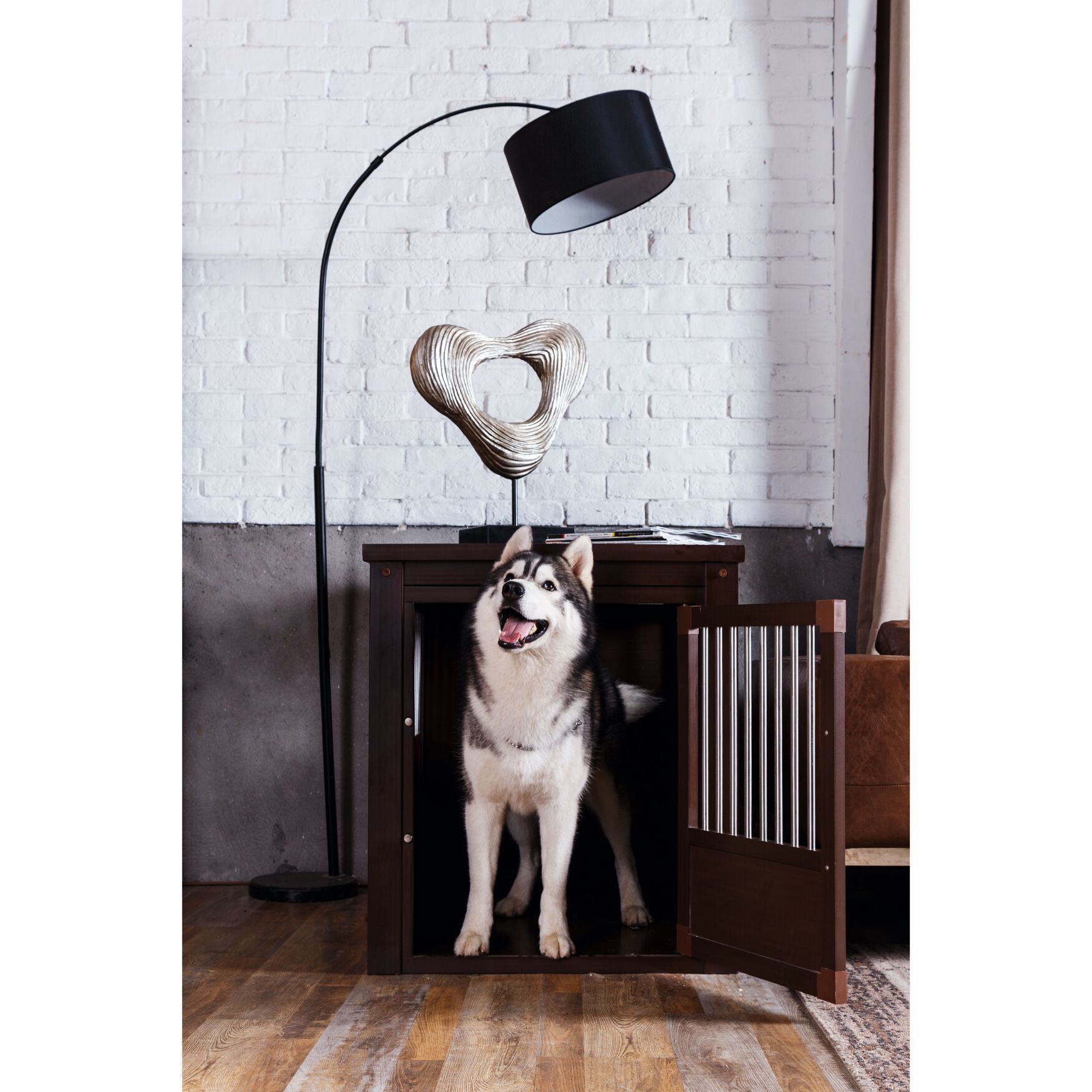 InnPlace&trade; Pet Crate & End Table, Large, RUSSET, hi-res image number 0