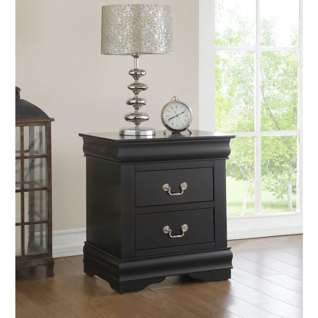 Nightstand Bedroom, BLACK, hi-res image number 0
