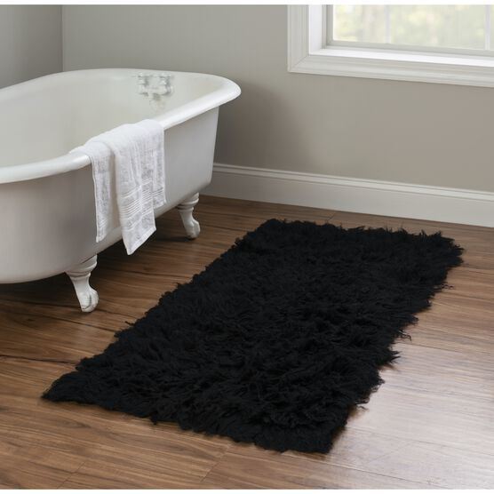 Flokati Black Rug, , alternate image number null