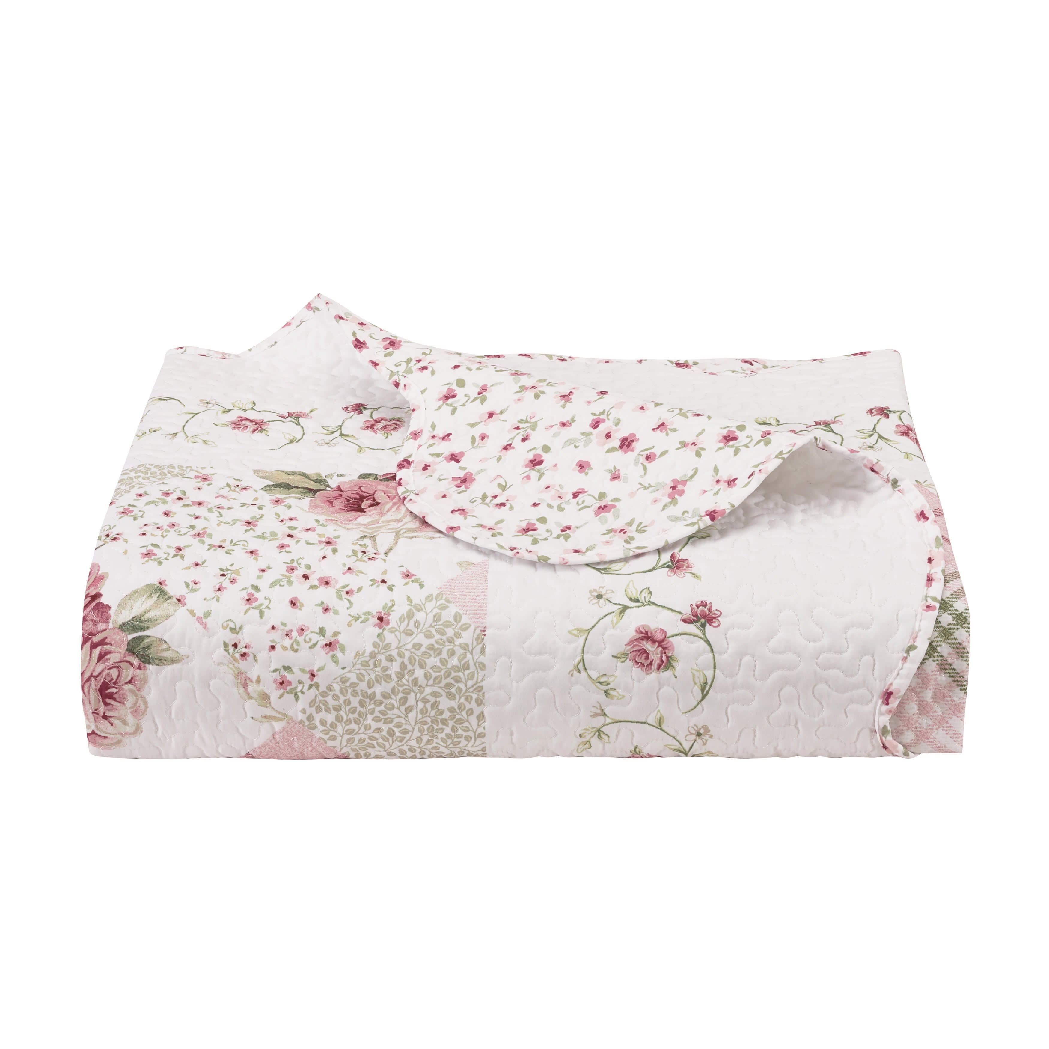 Bungalow 3 Piece Quilt Set, ROSE, alternate image number 4