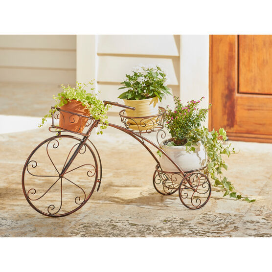 Tricycle Plant Stand, BRONZE, hi-res image number null