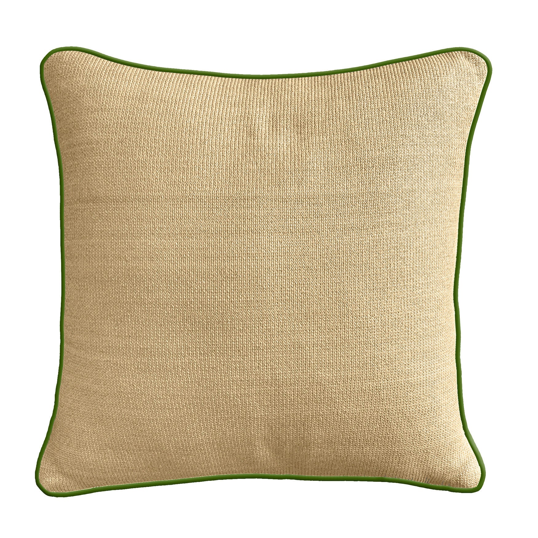 Indoor/Outdoor Reversible Raffia Mitered Stripe Decorative Throw Pillow 20X20, Leaf Multi, , on-hover image number 1