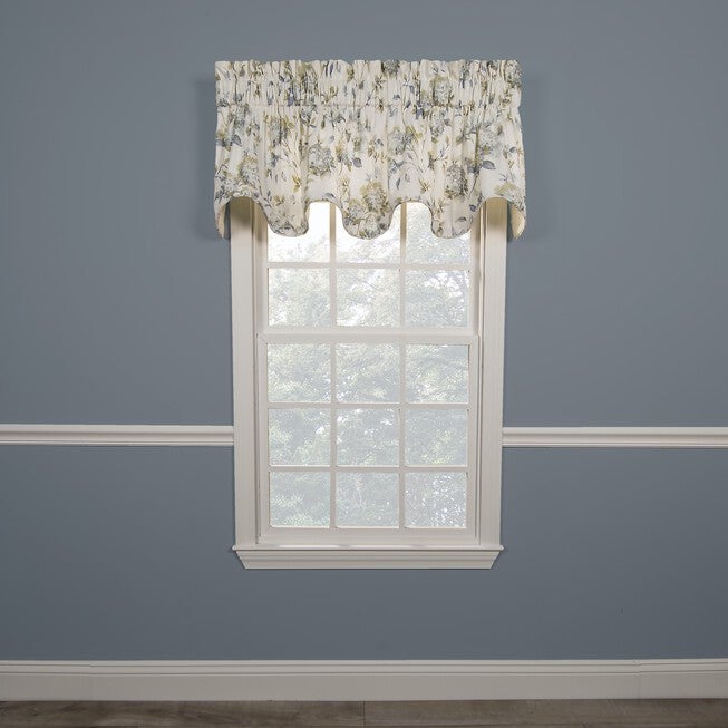 Abigail Lined Scallop Valance, PORCELAIN, hi-res image number 0