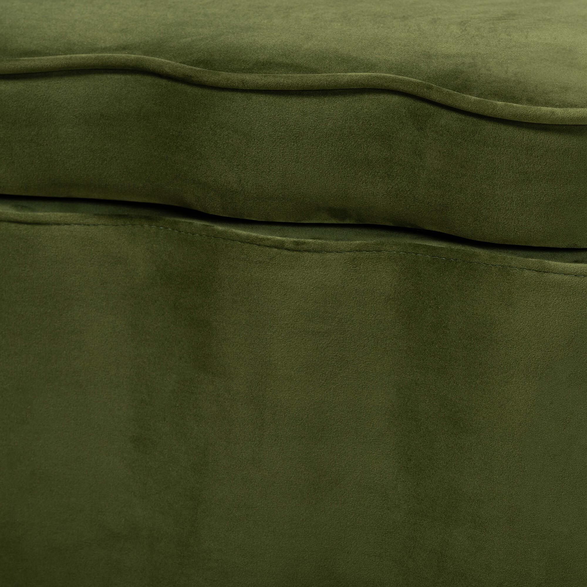 Paulina Velvet Storage Bench, GREEN, alternate image number 6