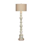 63" Antique Ivory Resin Floor Lamp, , on-hover image number null