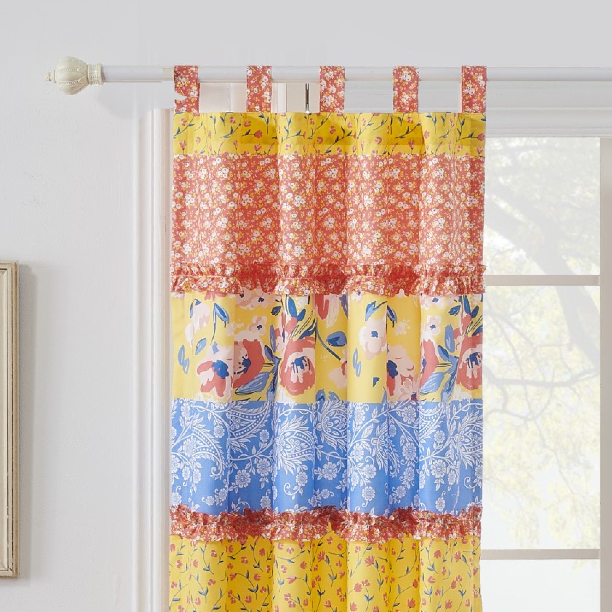 Skylar Window Curtain Panels, Set of 2, 84 inches, CALICO, hi-res image number 0