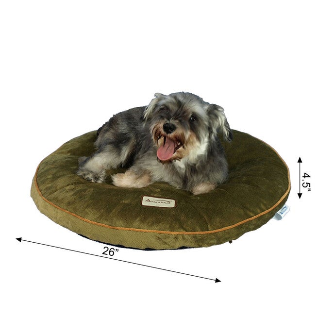 Poly Fill Dog Cushion Bed Pad, Mocha, , alternate image number null