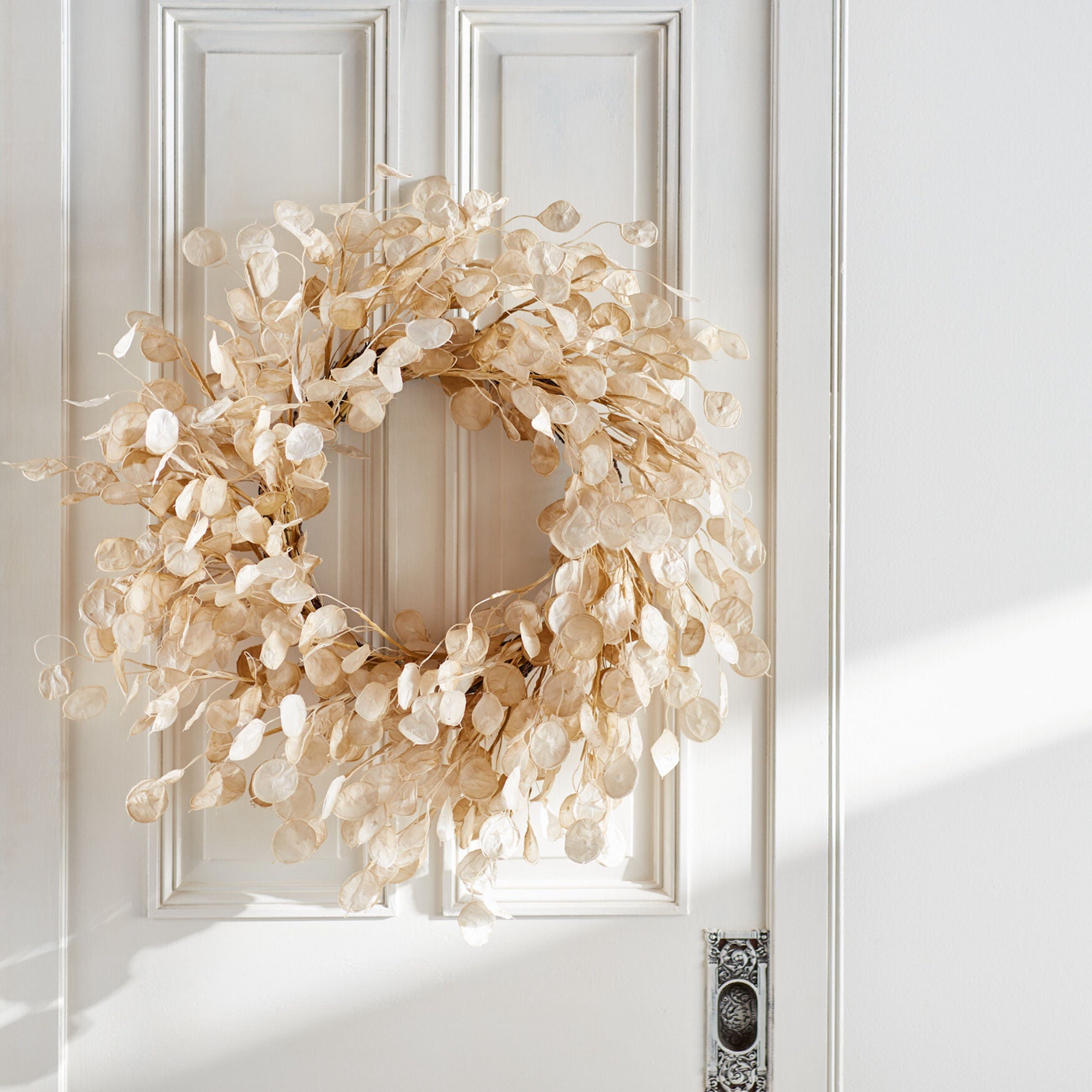 Silver Dollar Eucalyptus Wreath 33 inchesD, , on-hover image number 1